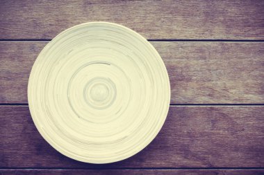 Boş ahşap tabak çanak