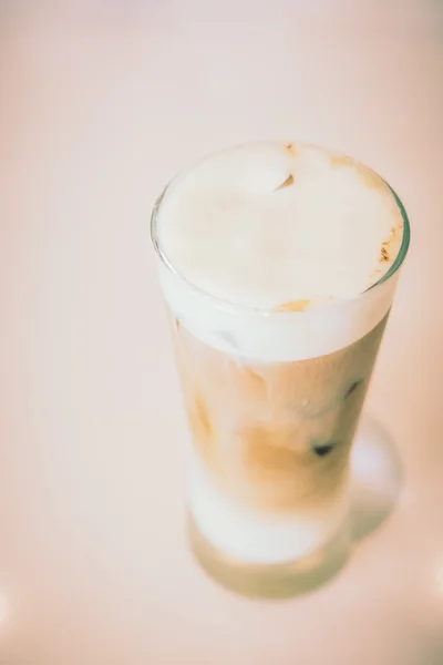 Iced coffee glass — Stock Photo, Image