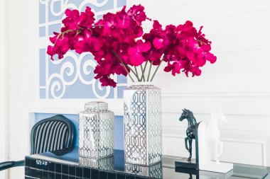 Vazo çiçek dekorasyon iç