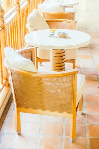 Dekorační polštáře židle — Stock fotografie