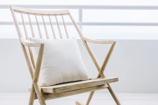 Empty rocking chair in patio deck — Stock Photo, Image