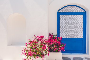 Santorini ve Yunanistan tarzı ile güzel mimari