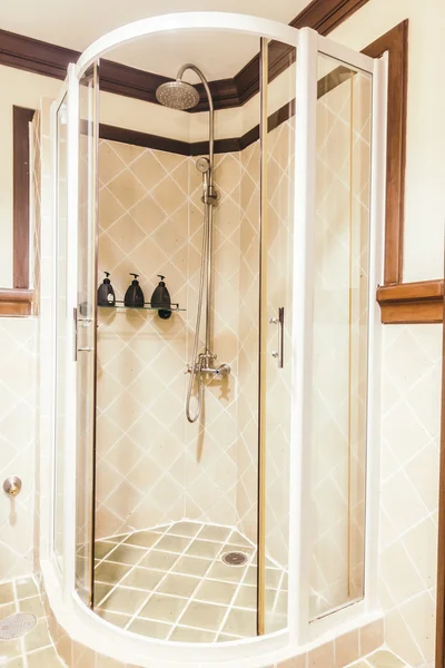 Shower box in bathroom interior — Stock Photo, Image