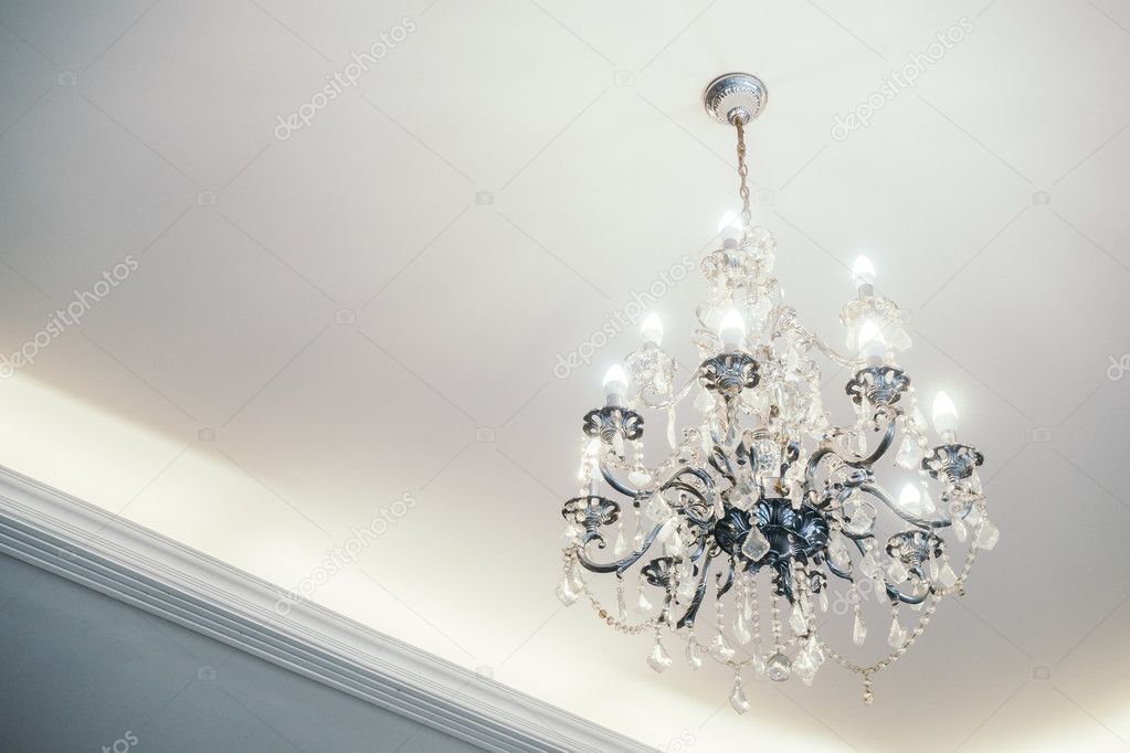 Chandelier decoration in living room