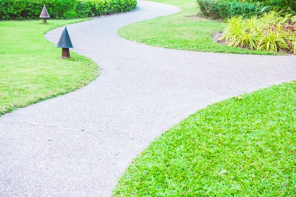 Stone path way around garden — Stock Photo, Image