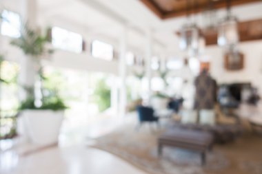 Lüks otel lobi iç bulanıklık