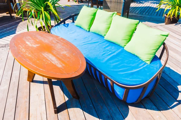 Outdoor patio on beach — Stock Photo, Image