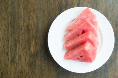 Karpuz Meyve beyaz plaka