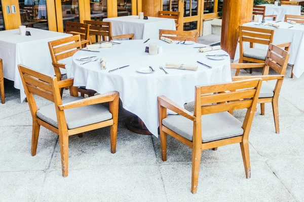 Chair and table in restaurant — Stock Photo, Image