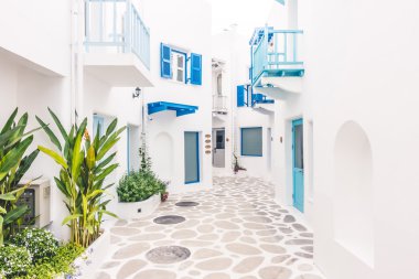 Santorini ve Yunanistan tarzı ile güzel mimari