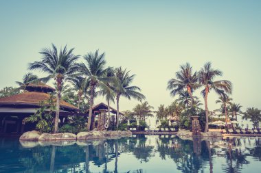 lüks Yüzme Havuzu Peyzaj