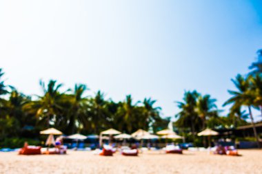 güzel bir plaj ve deniz bulanıklığı