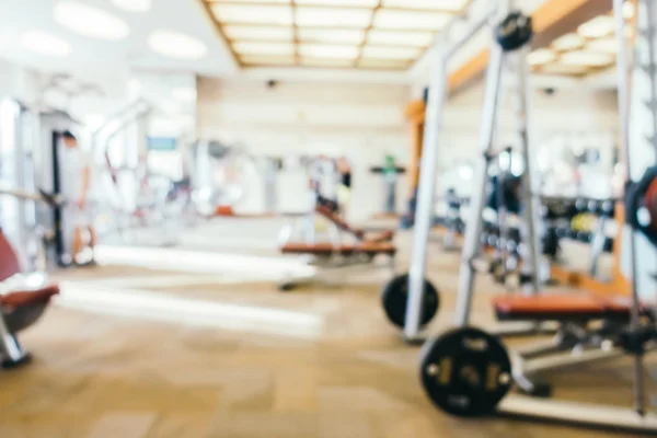 Blur fitness and gym room interior — Stock Photo, Image