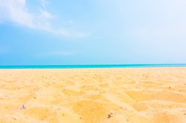 Güzel boş kum plaj