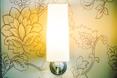 Oturma odasında ışık lamba dekorasyon