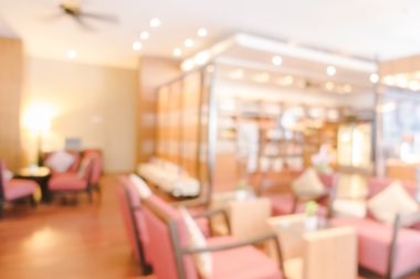 Otel lobisinde ve Restoran bulanıklık iç