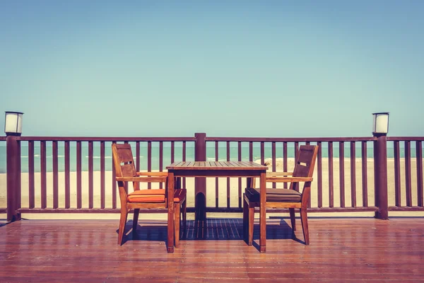 Ristorante all'aperto sulla spiaggia — Foto Stock