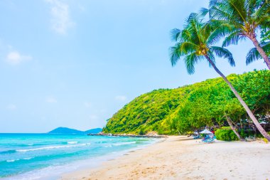 Güzel tropikal plaj ve deniz