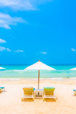 Güzel tropikal plaj ve deniz
