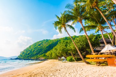 Güzel tropikal plaj ve deniz