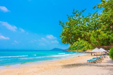 Güzel tropikal plaj ve deniz
