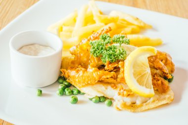 lezzetli balık ve cips