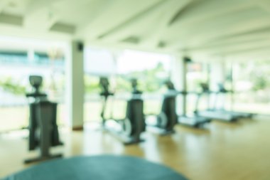 spor salonu ve fitness ekipmanları ile bulanıklık