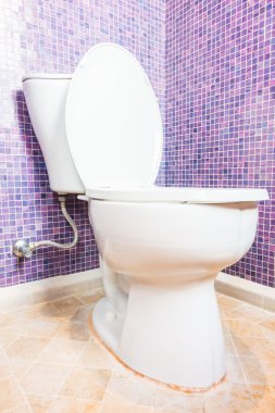 Beyaz klozet kapağı