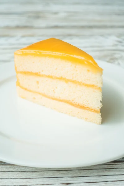 Läcker orange dessert tårta — Stockfoto