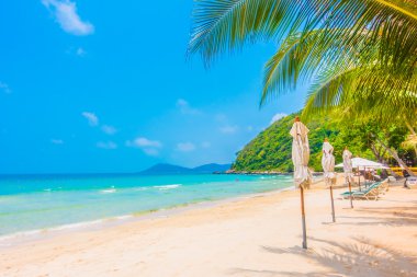 Güzel tropikal plaj ve deniz