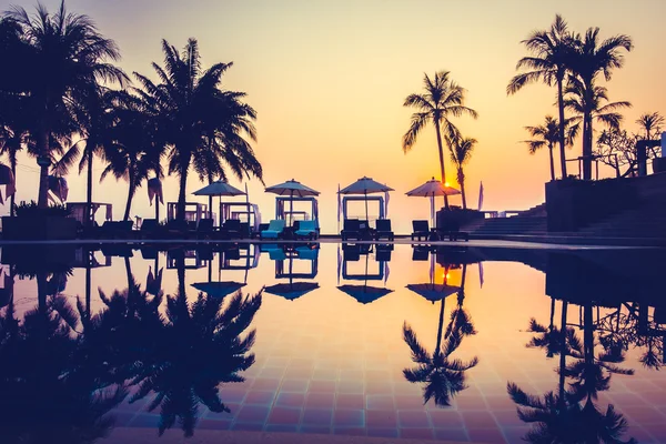 Güzel siluet palmiye ağacı