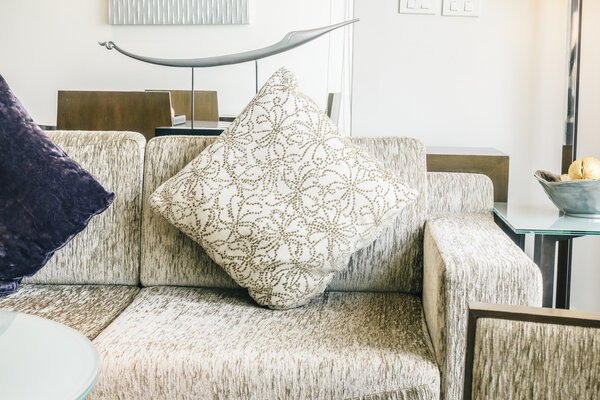 Pillows on sofa decoration