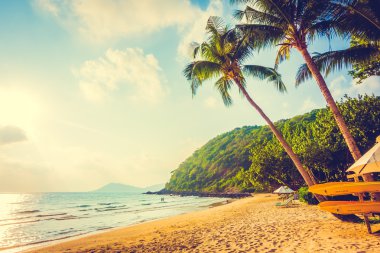 Güzel tropikal plaj ve deniz