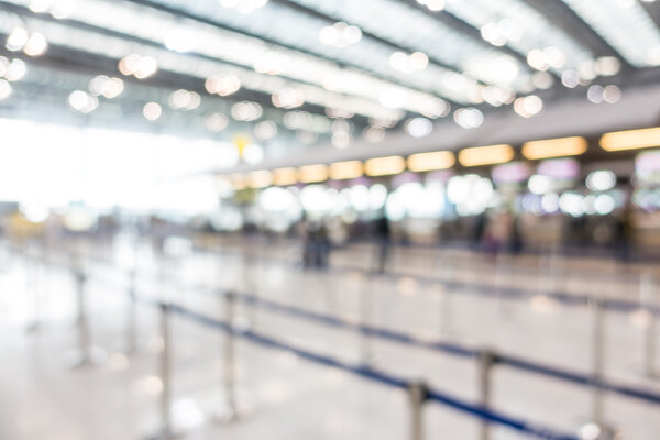 размытие интерьера аэропорта
