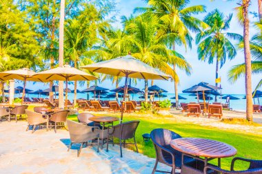 güzel tropikal plaj ve deniz manzara