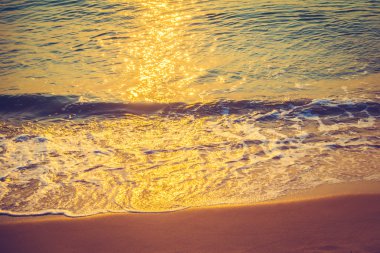 Sahilde deniz dalgaları