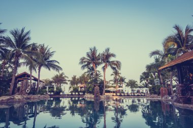 lüks Yüzme Havuzu Peyzaj