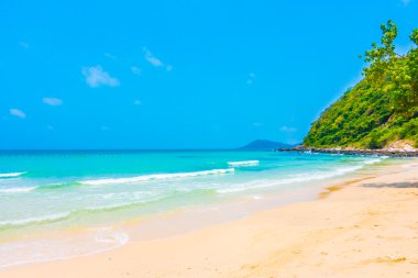 güzel tropikal plaj ve deniz manzara