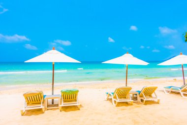 güzel tropikal plaj ve deniz manzara