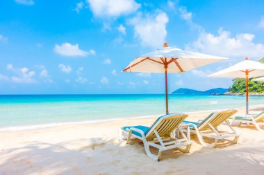 Güzel tropikal plaj ve deniz