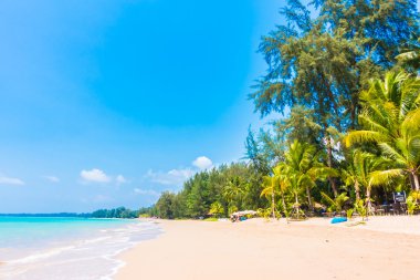 Güzel tropikal plaj ve deniz