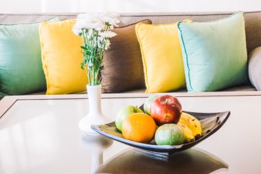 Güzel lüks yastıklar kanepe dekorasyon