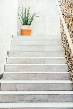 Beton merdiven dekorasyon 