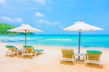 güzel tropikal plaj ve deniz manzara