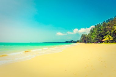 Güzel tropikal plaj ve deniz