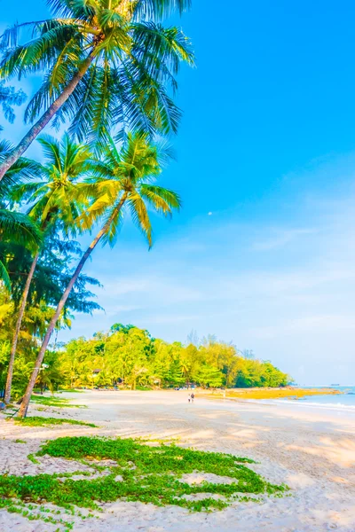 Hermosa playa tropical y el mar —  Fotos de Stock