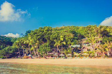 Güzel tropikal plaj ve deniz