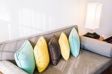 Güzel lüks yastıklar kanepe dekorasyon