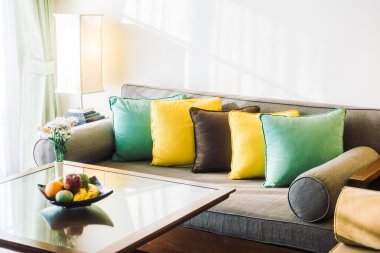 Güzel lüks yastıklar kanepe dekorasyon