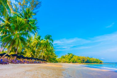 Güzel tropikal plaj ve deniz